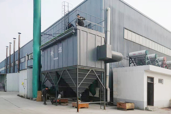 滎陽異型砂輪砂輪廠粉塵治理現場