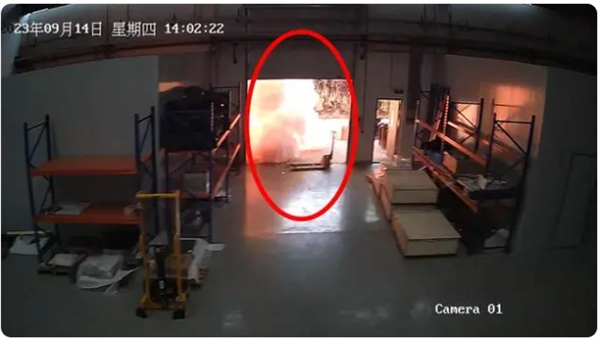 濾筒除塵器發生第二次爆燃現場